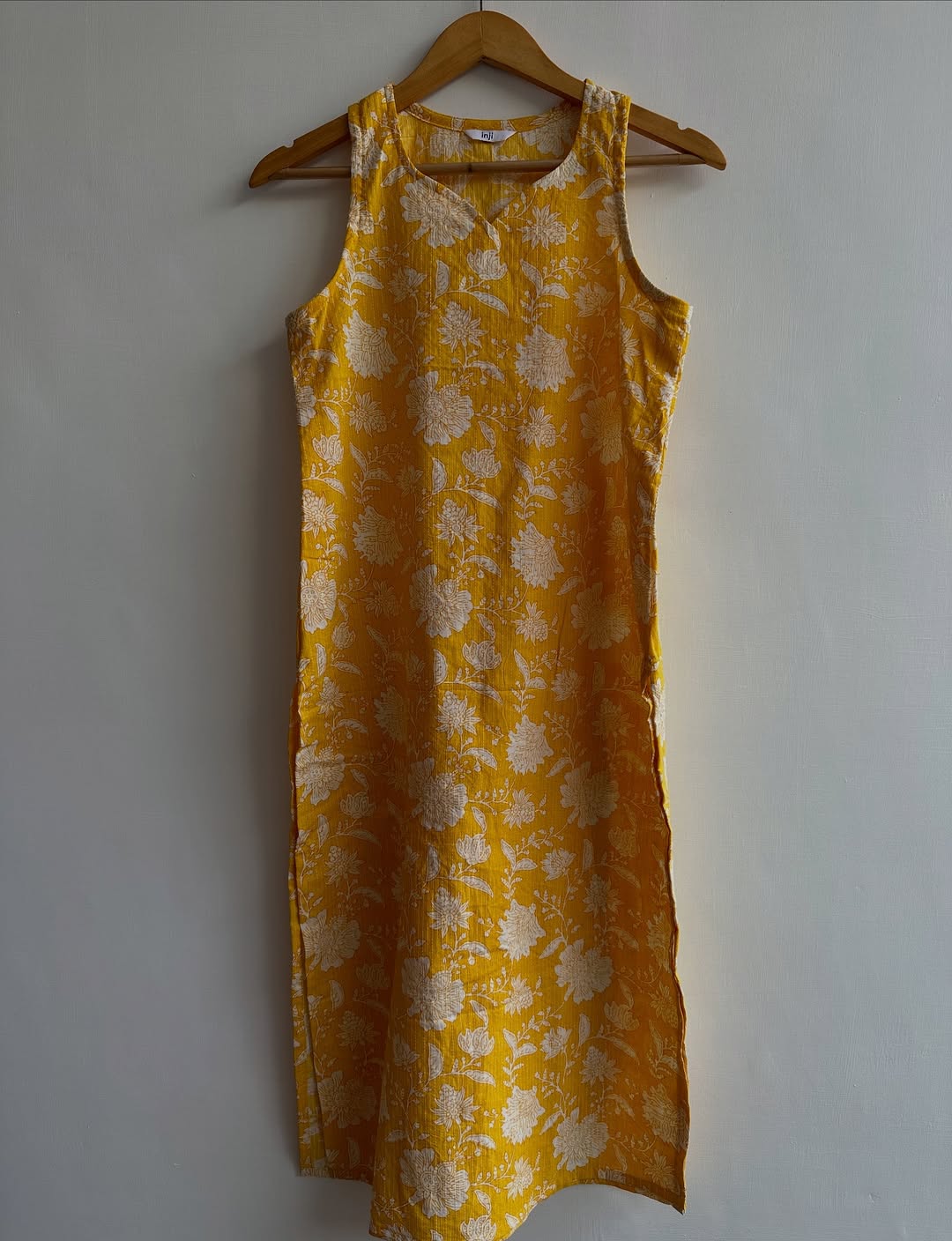 The 'Sunny Day' Cotton Maxi Slip Dress / Long Kurta