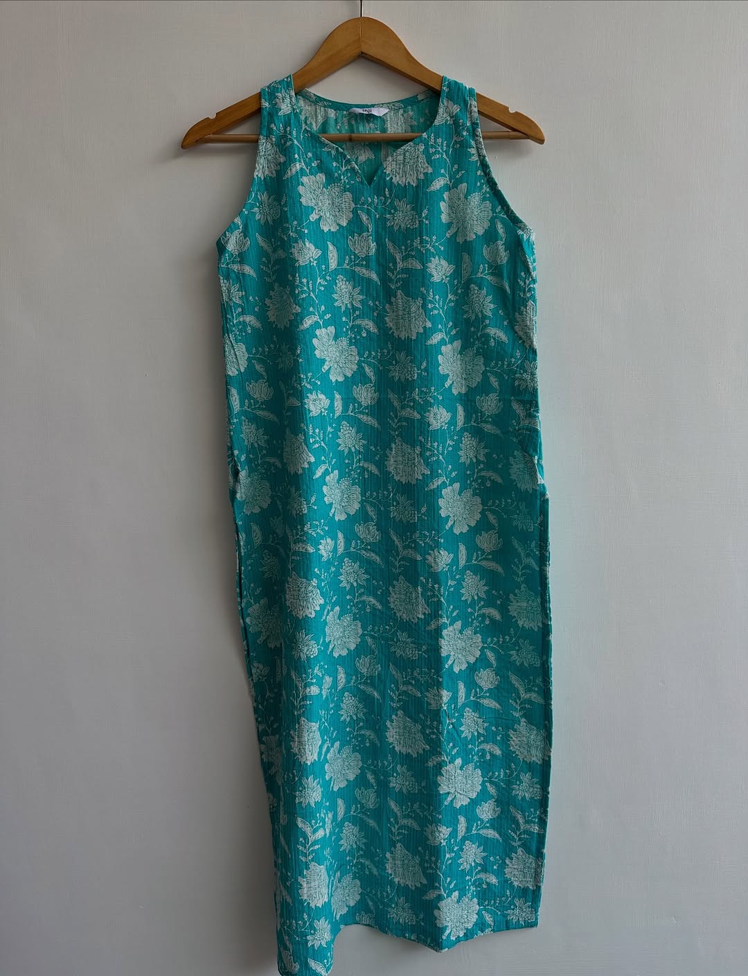 The 'Sunny Day' Cotton Maxi Slip Dress / Long Kurta