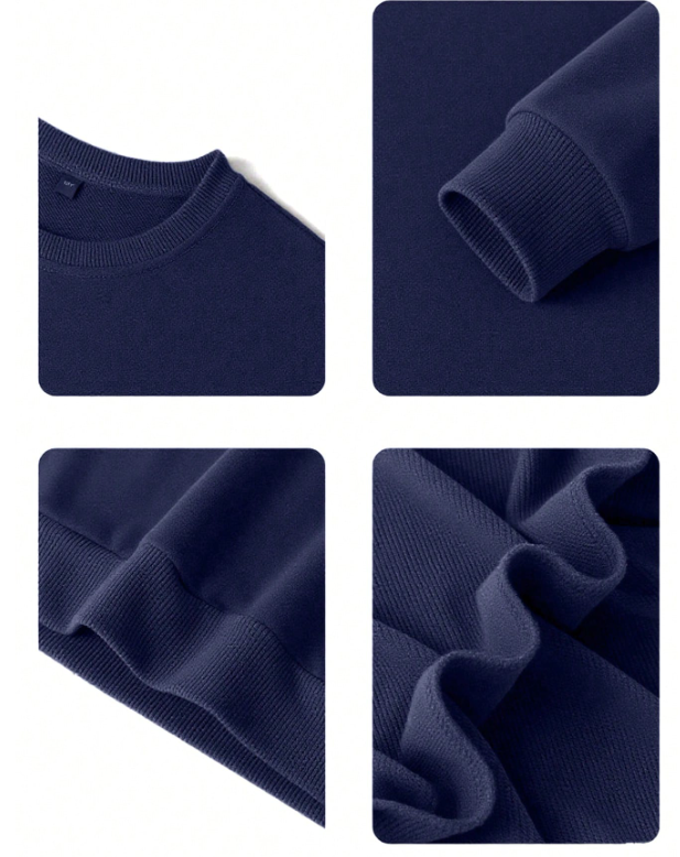 Girls Casual Printed Crew Neck Sweatshirt, Long Sleeve Top For Students, Autumn/Winter