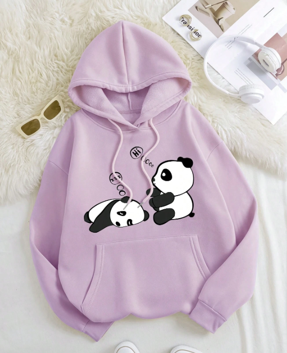 Panda Green/Pink/BlueColor Block Striped Knit Sweater – Pastel Winter Pullover