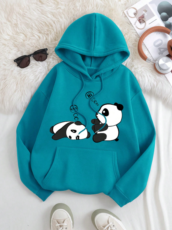 Panda Green/Pink/BlueColor Block Striped Knit Sweater – Pastel Winter Pullover