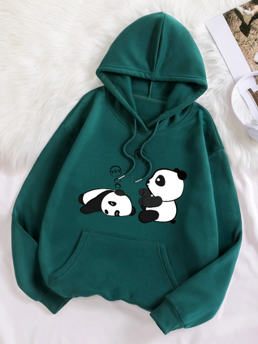 Panda Green/Pink/BlueColor Block Striped Knit Sweater – Pastel Winter Pullover