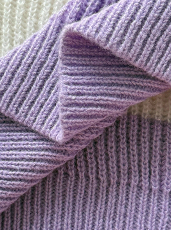 Color Block Striped Knit Sweater – Pastel Winter Pullover